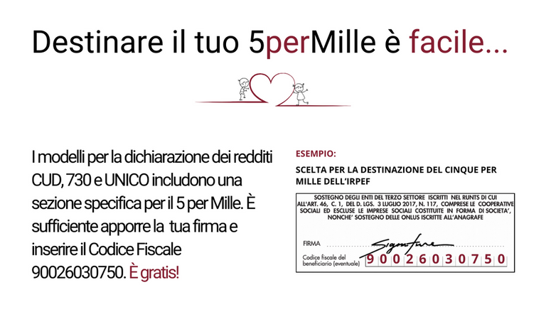 cinque per mille Fondazione Daniela e Paola E.T.S.